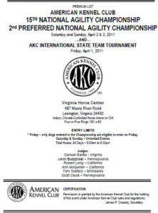 2011 AKC Nationals